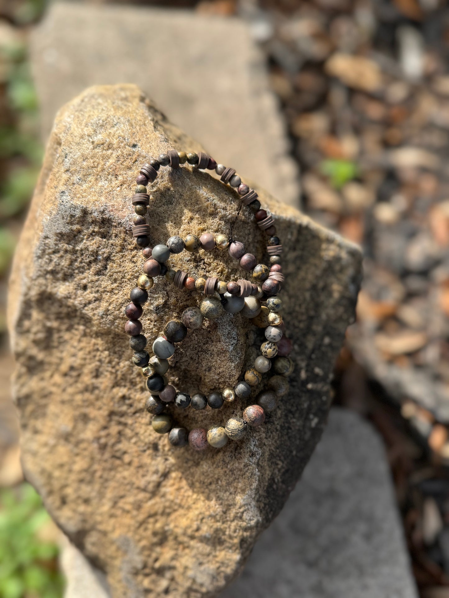 Rocky Road Vibes Stone Bracelets
