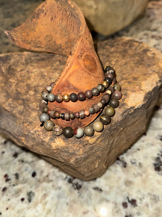 Rocky Road Vibes Stone Bracelets